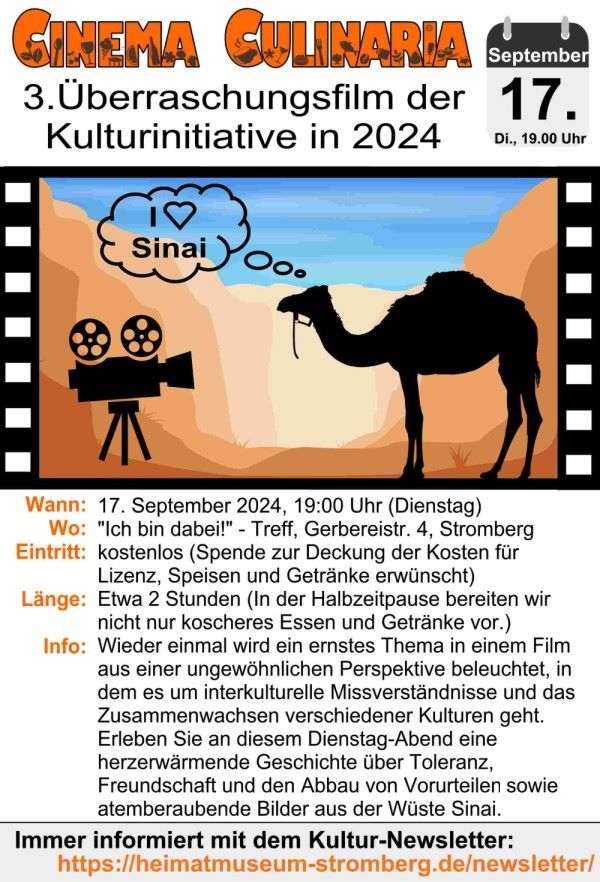 Flyer zum Cinema Culinaria Film: Nicht ganz koscher